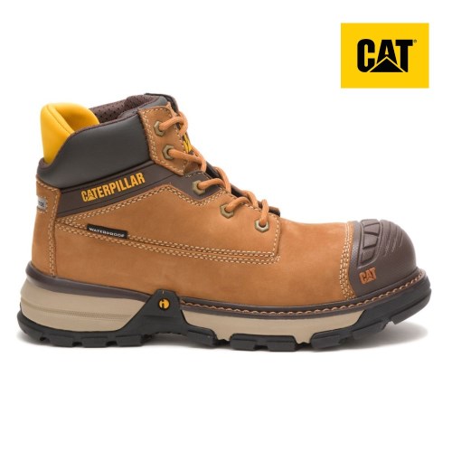 Caterpillar Excavator Superlite Waterproof Nano Toe Werkschoenen Dames Bruin (HOJX.NL)